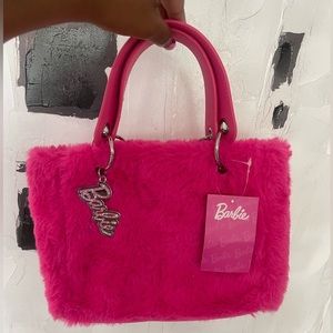 Faux Fur Pink Barbie Handbag